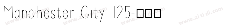 Manchester City 125字体转换